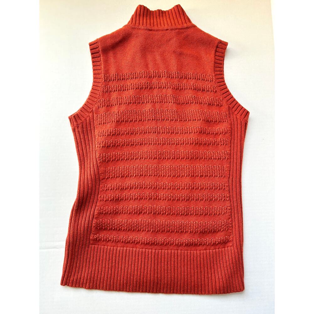 Pendleton Knit Vest Orange Small EUC - Picture 5 of 5